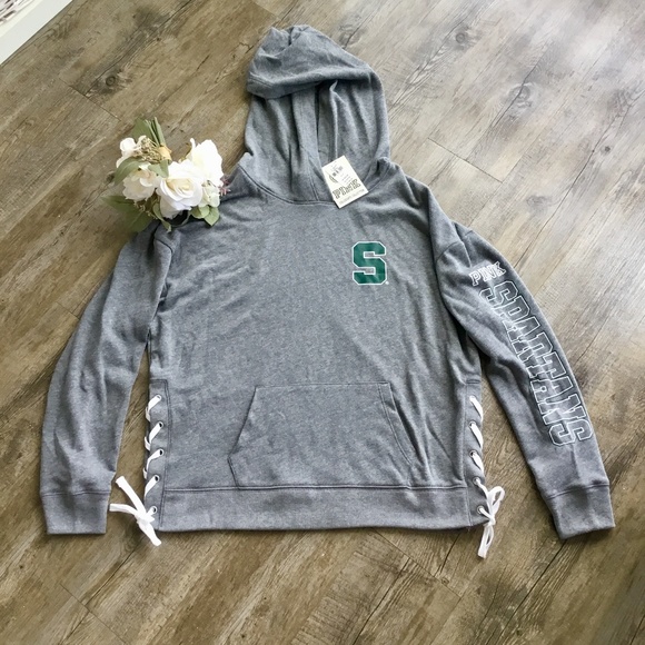 PINK Victoria's Secret Tops - NWT Victorias Secret Pink Campus Oversized Hoodie